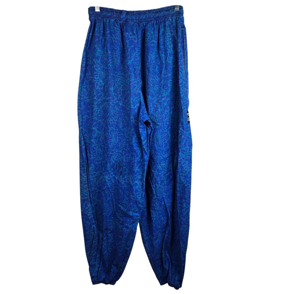 Vintage 80s Wave Gods Mens L Blue Muscle Beach MC Hammer Parachute Gym Pants USA - Picture 2 of 5